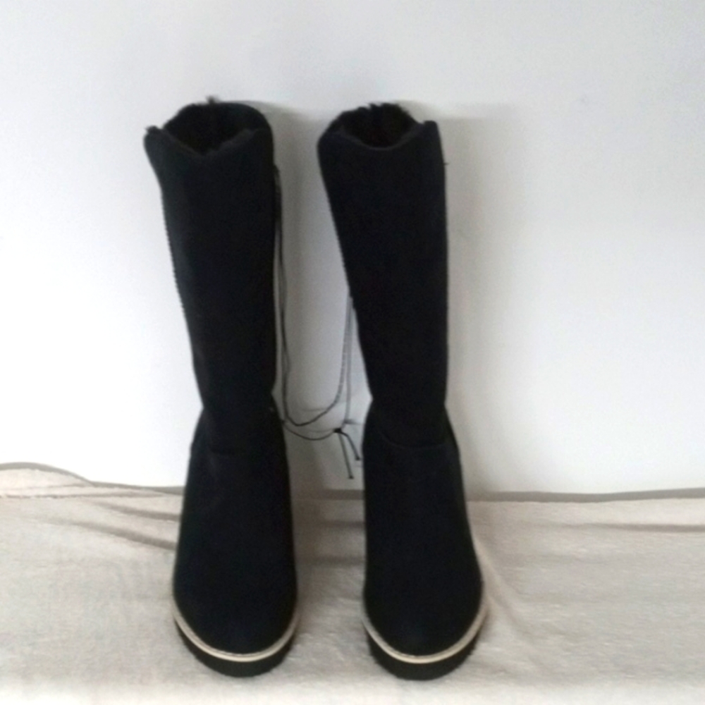 Black black autumn boots